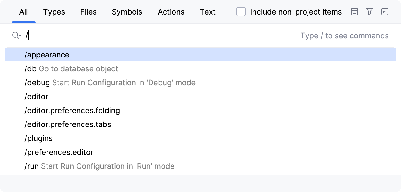 Search for Settings Search for Settings
