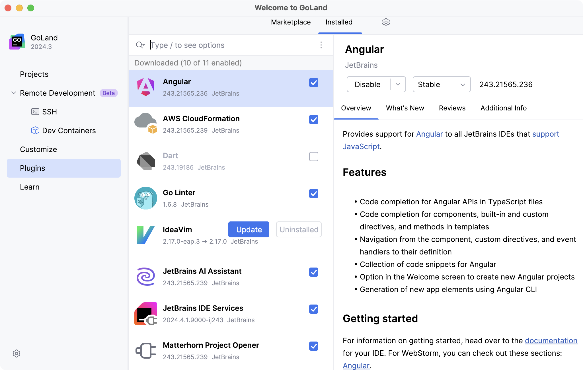 Install additional plugins Install additional plugins