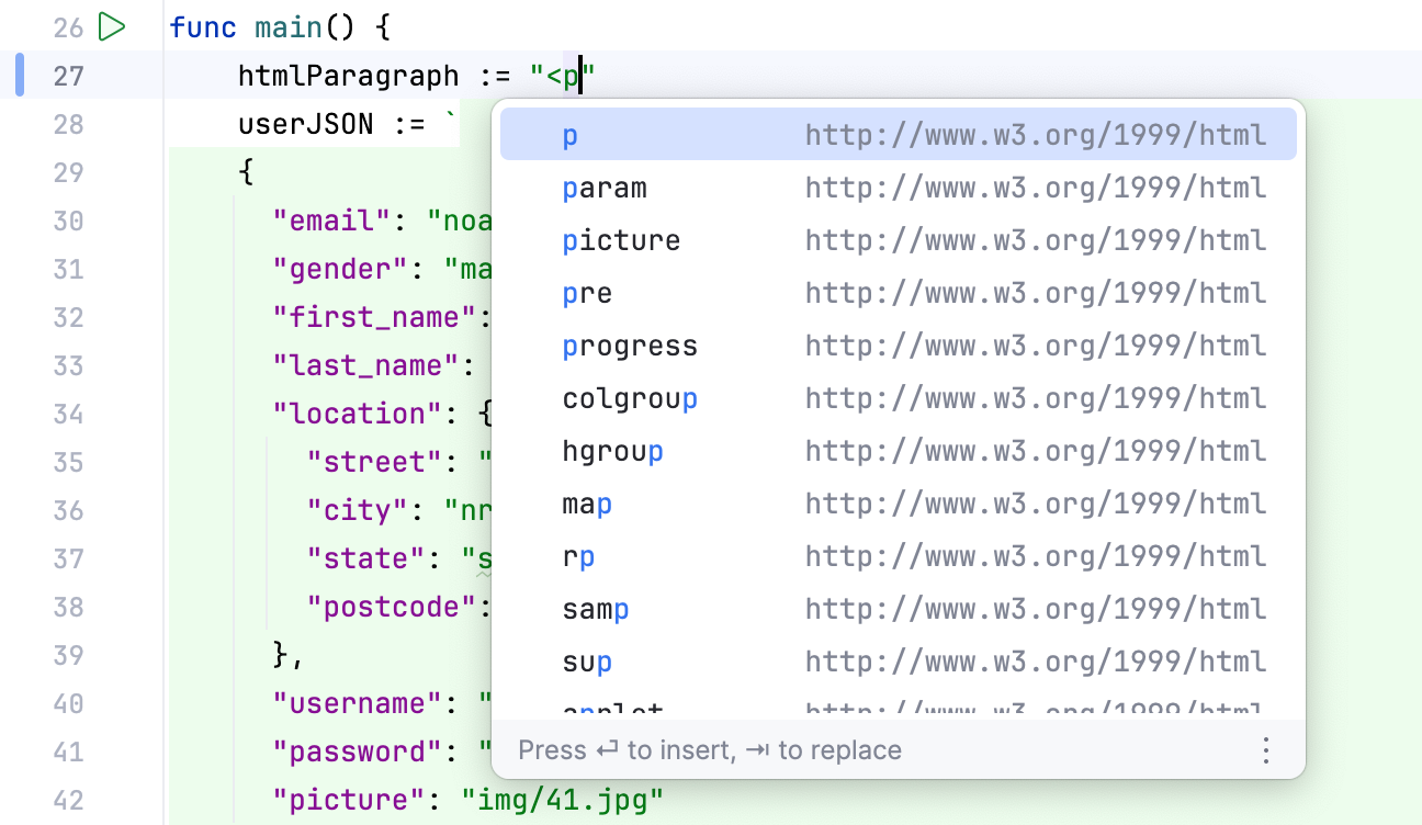 Support for Go templates Support for Go templates