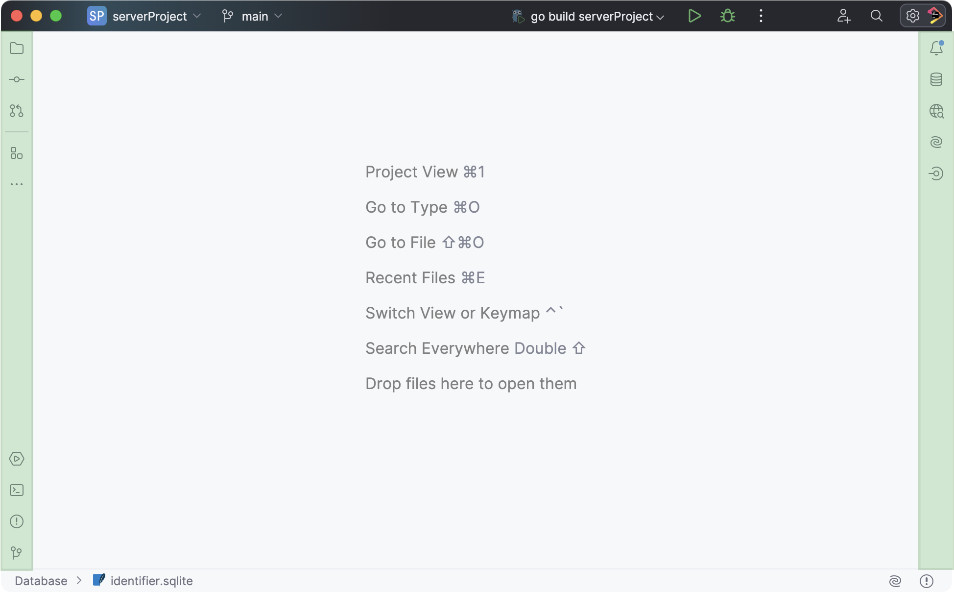 Tool window bars Tool window bars