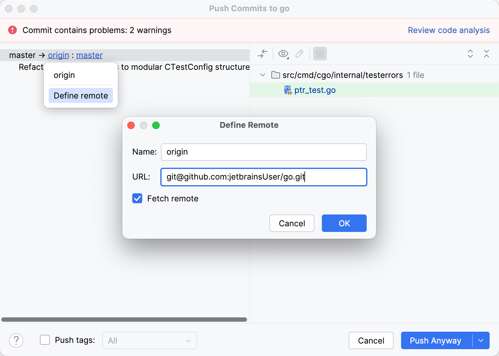 Step 7. Add remote and push Step 7. Add remote and push