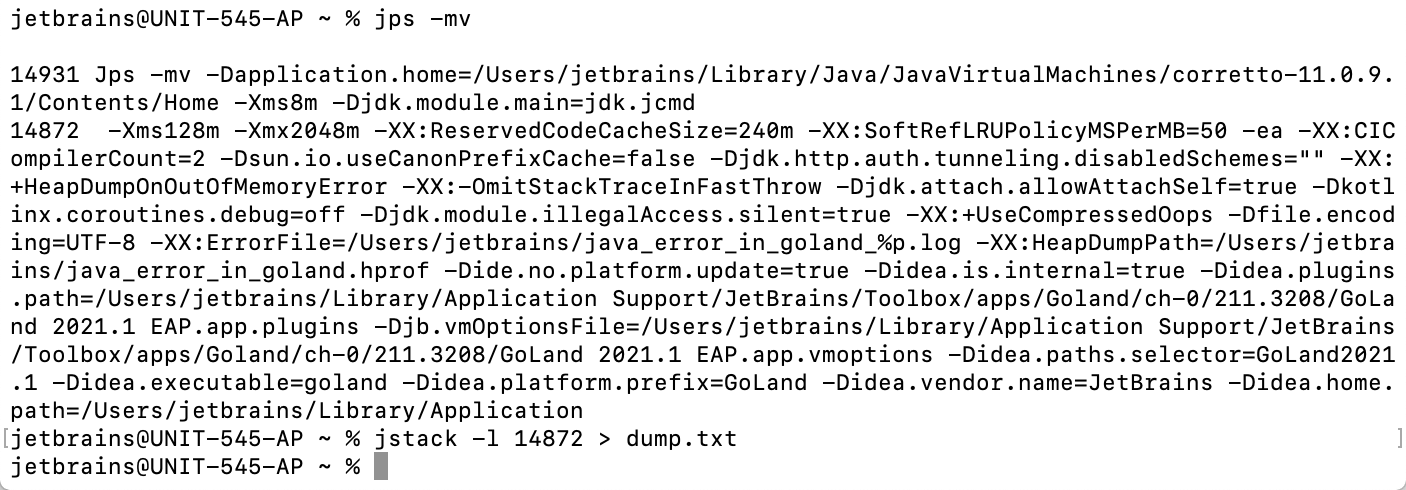 Using jstack Using jstack