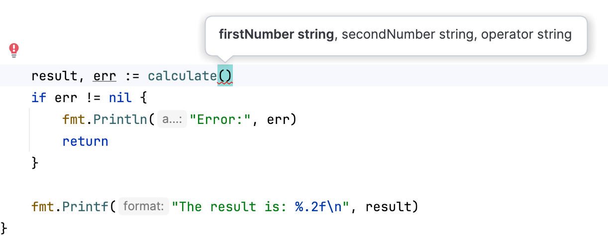 View Parameter Info View Parameter Info