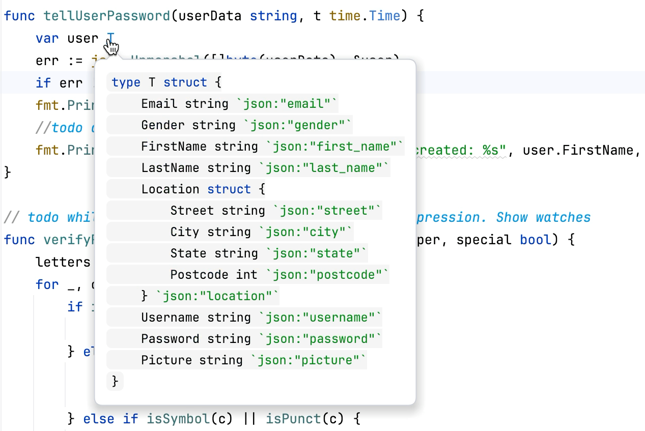 Jump to the selected definition Jump to the selected definition
