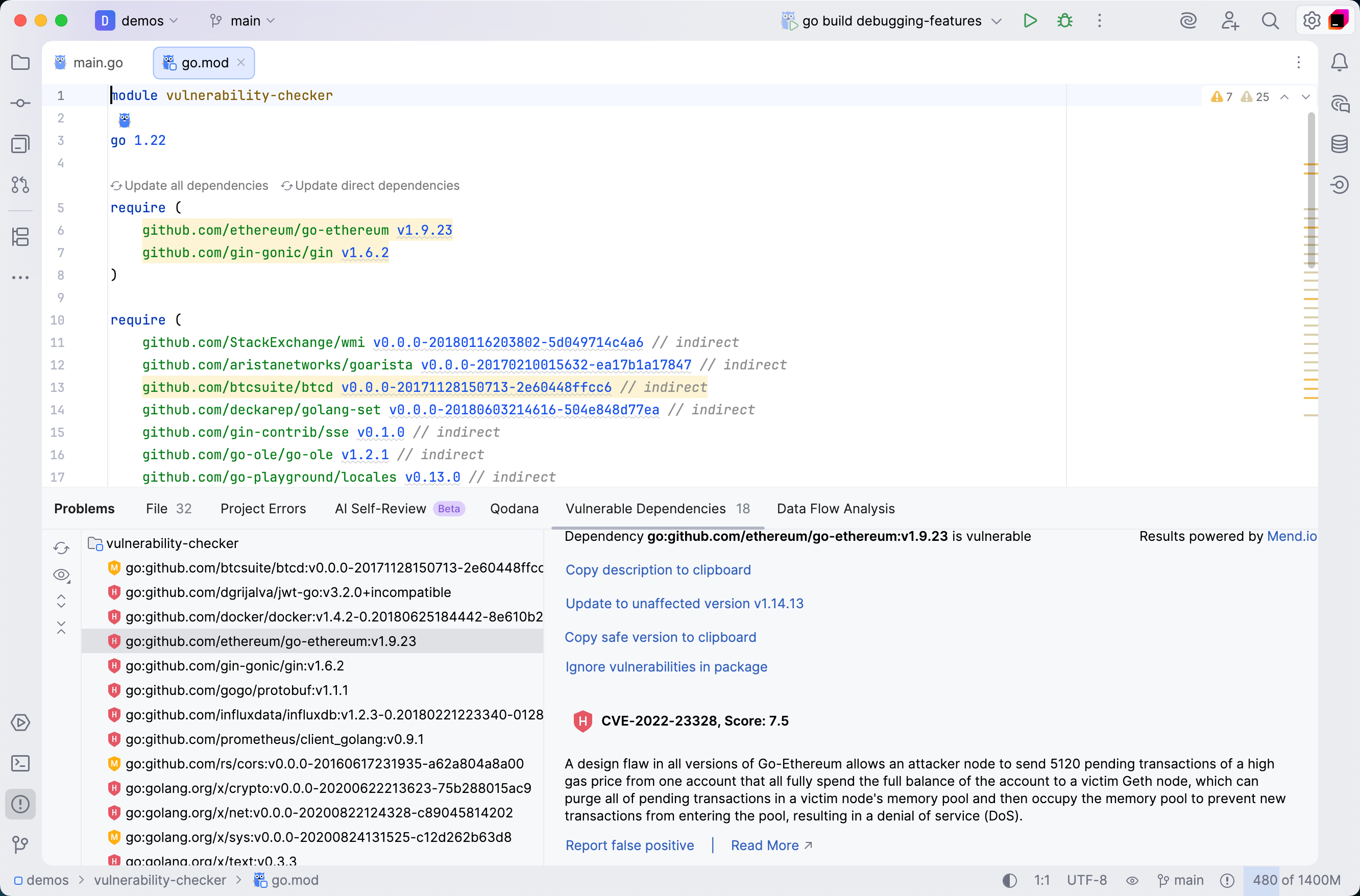 Vulnerability checker