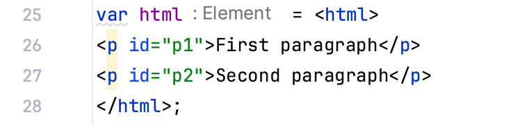 XML literals XML literals