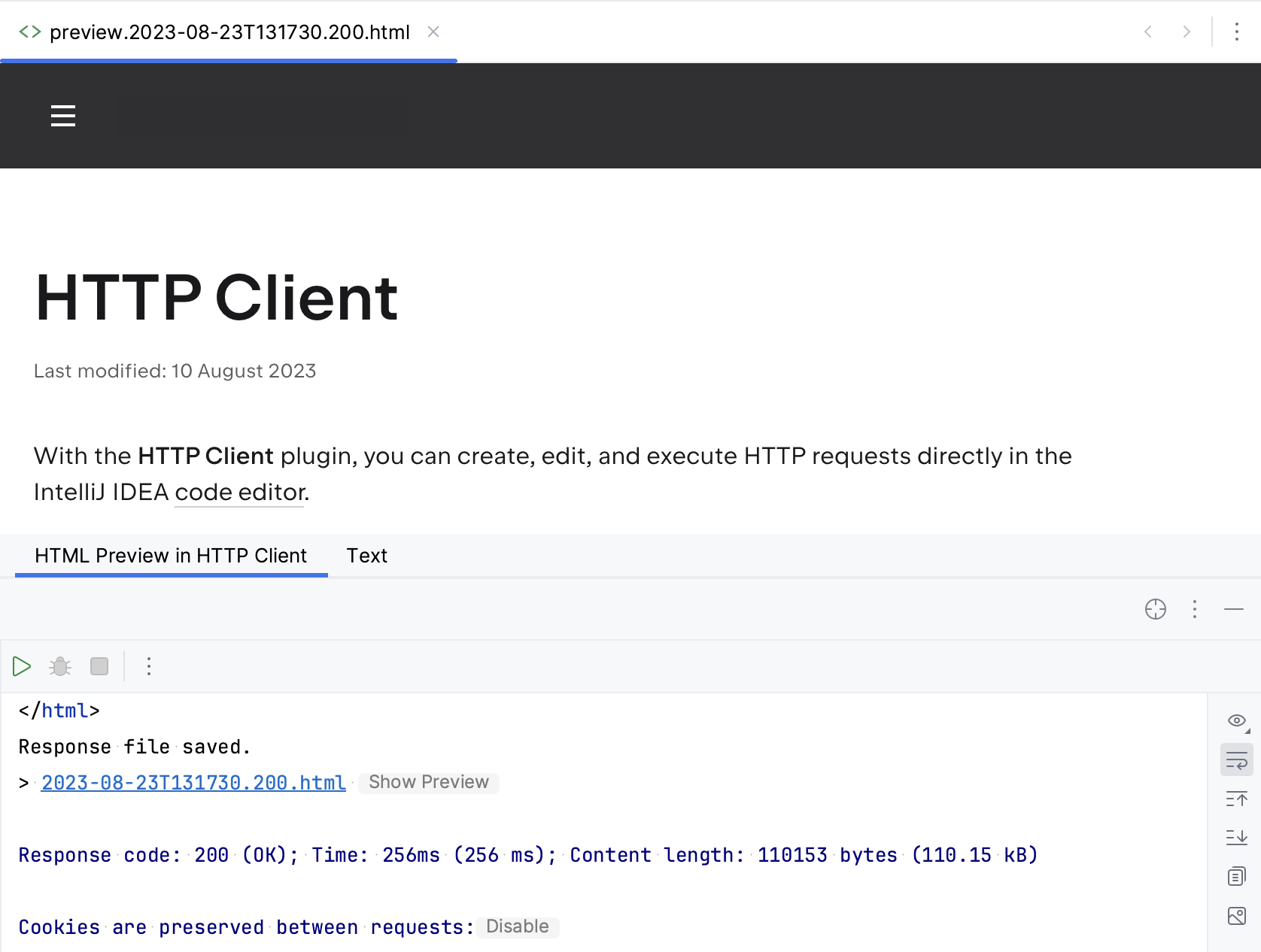 HTTP 响应包含 HTML