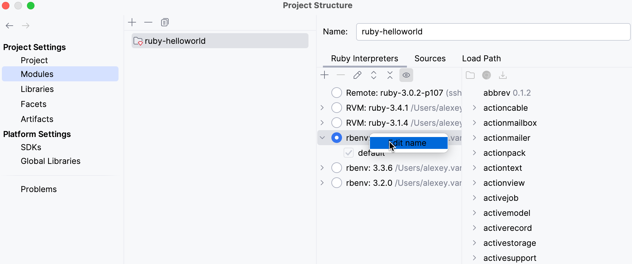 在代码和 Ruby 解释器中重命名参数