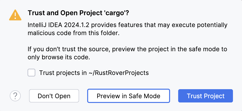 不受信任的项目