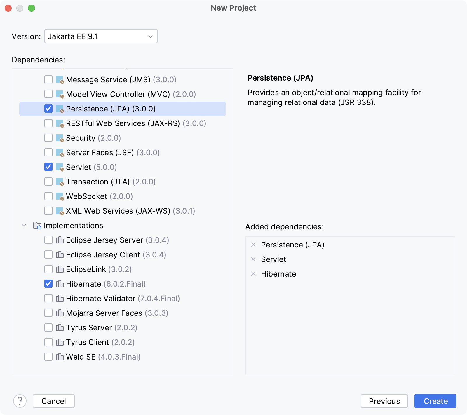 新的 Jakarta EE 项目与 JPA 和 Hibernate