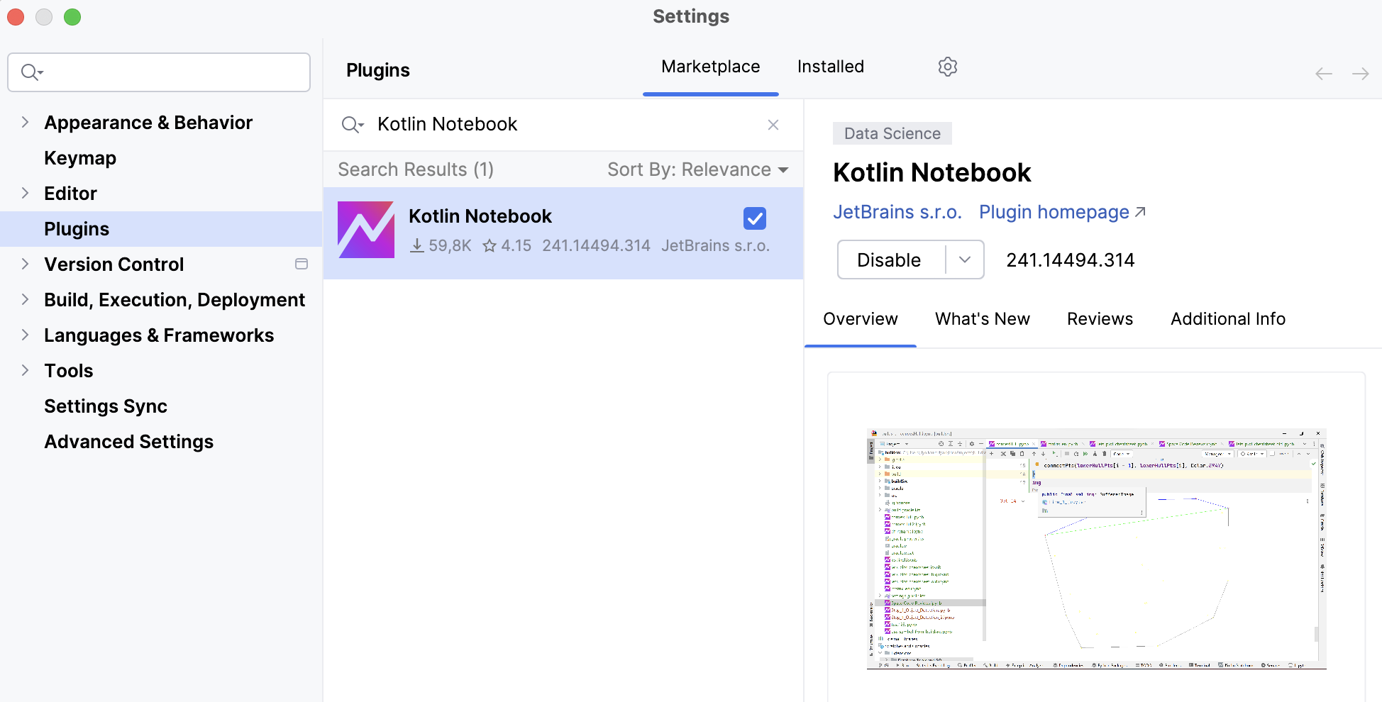 安装 Kotlin Notebook 插件 安装 Kotlin Notebook 插件
