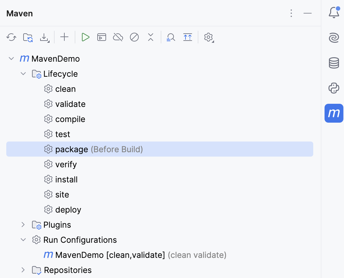 Maven 触发器的目标