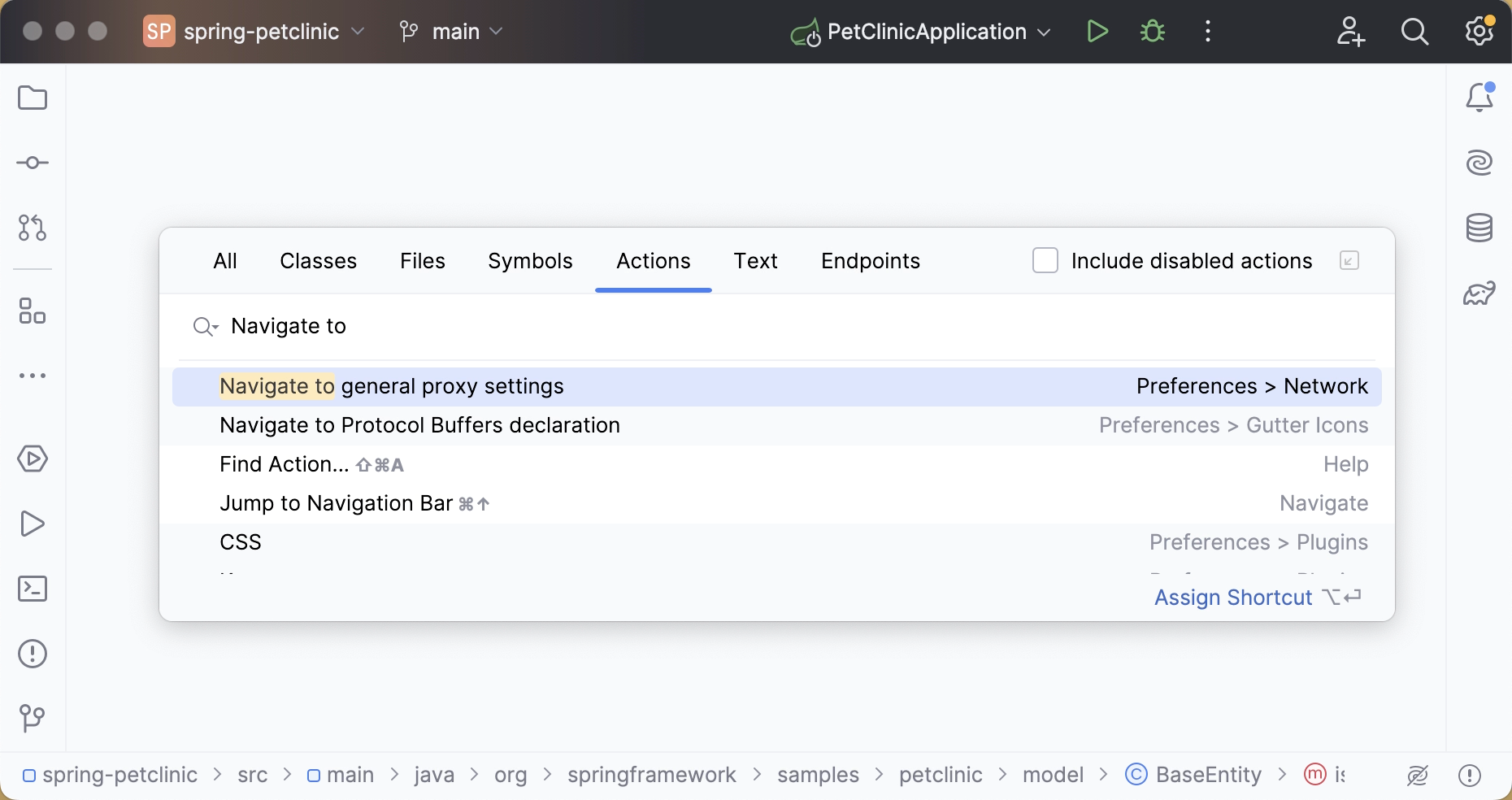 查找操作对话框