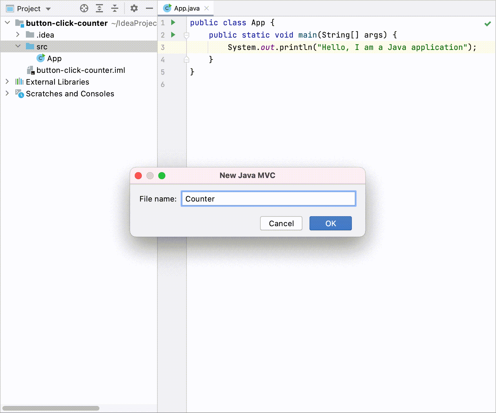 使用 实时模板 的示例