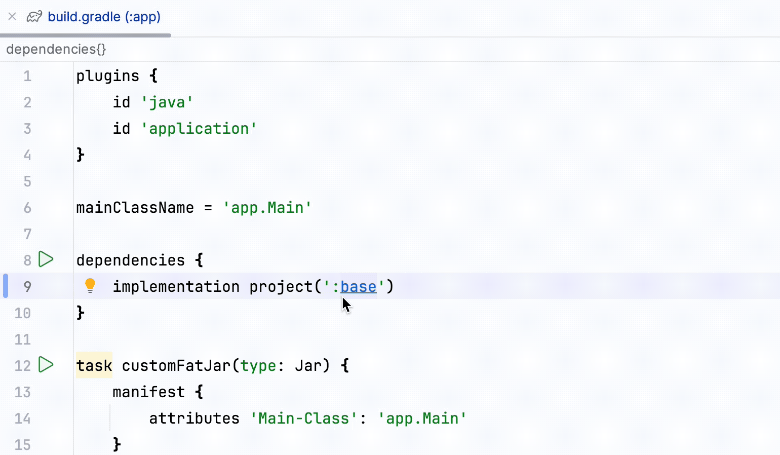 在构建脚本中导航