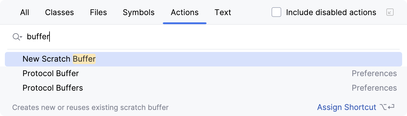 新建 Scratch Buffer 操作 新建 Scratch Buffer 操作