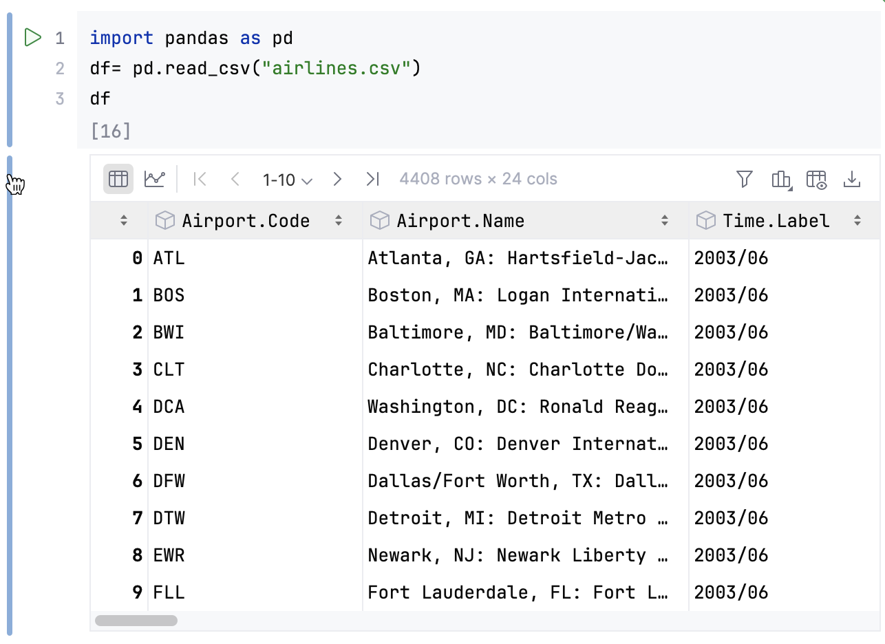 单元格输出已展开