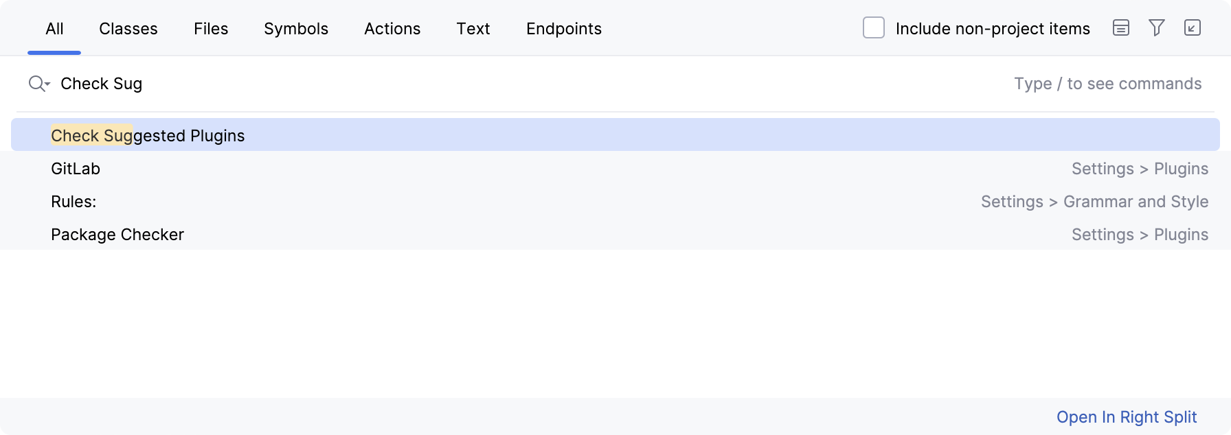 Check suggested plugins Check suggested plugins