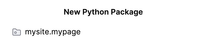 package name package name