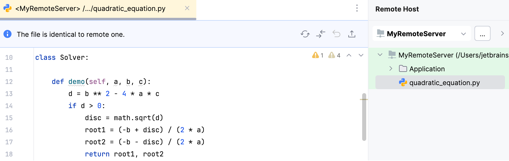 Editing a file on remote host