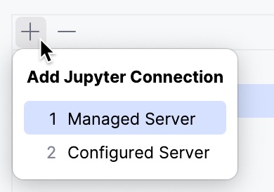 添加 Jupyter 连接