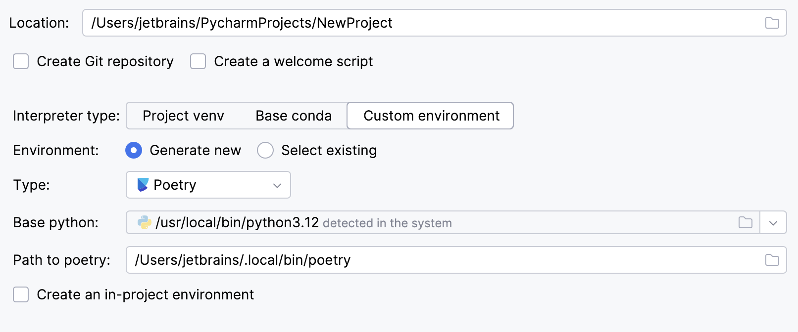Create a project with Poetry Create a project with Poetry