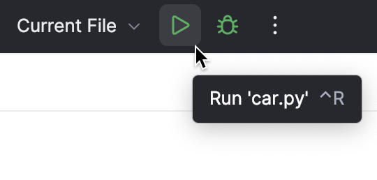 Run current file Run current file