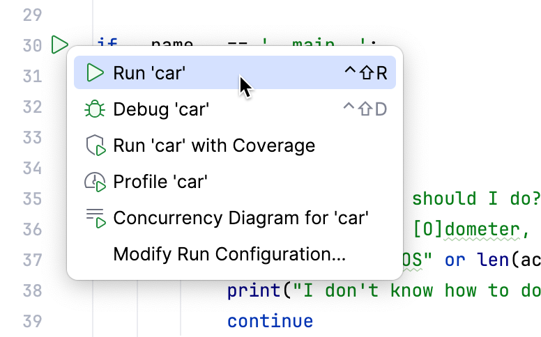 Run from the gutter Run from the gutter