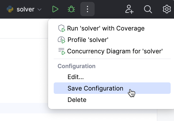 在 Run 小部件中的附加命令