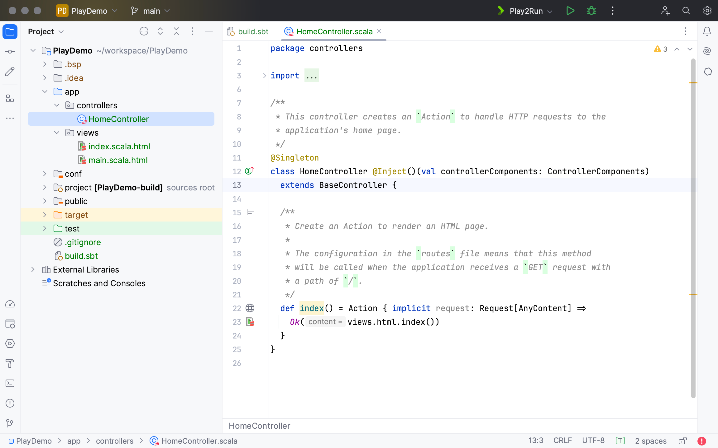 项目编辑器和工具窗口