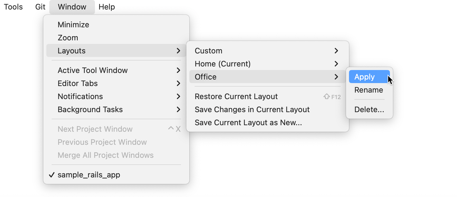 切换到其他布局 切换到其他布局