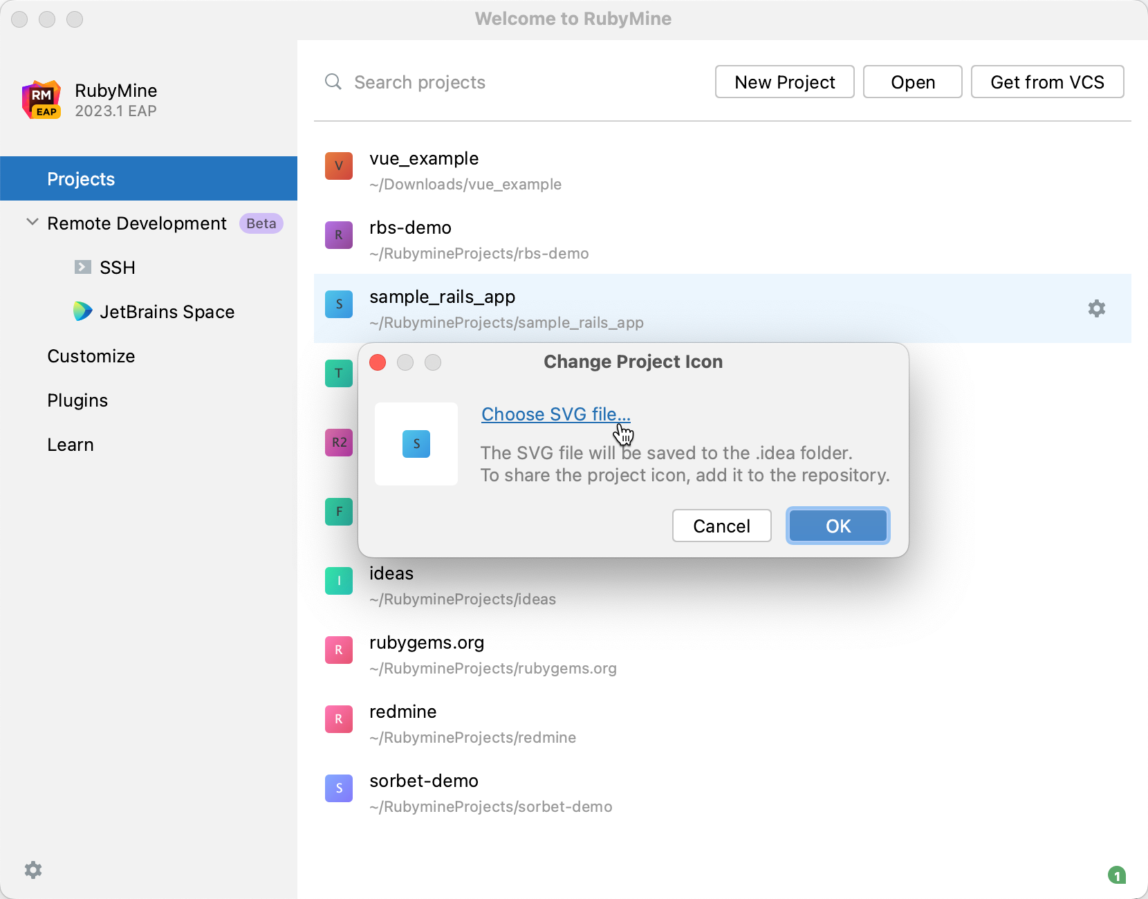 在欢迎屏幕上更改项目图标 在欢迎屏幕上更改项目图标