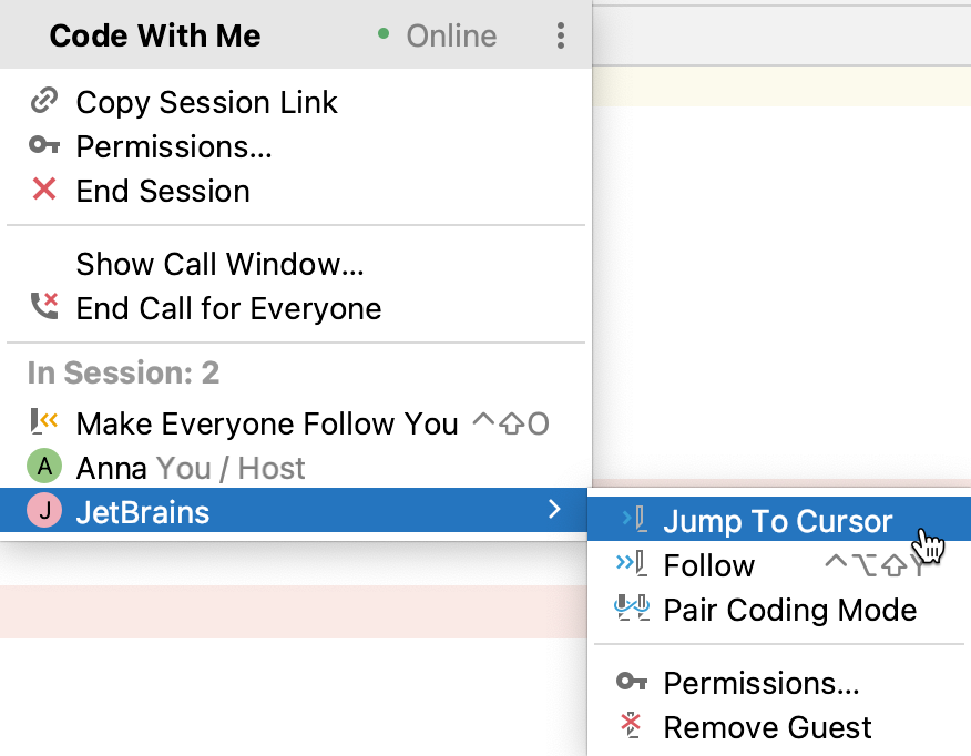 跳转到其他参与者