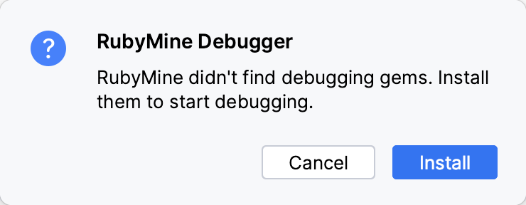 安装调试用的 gems 安装调试用的 gems
