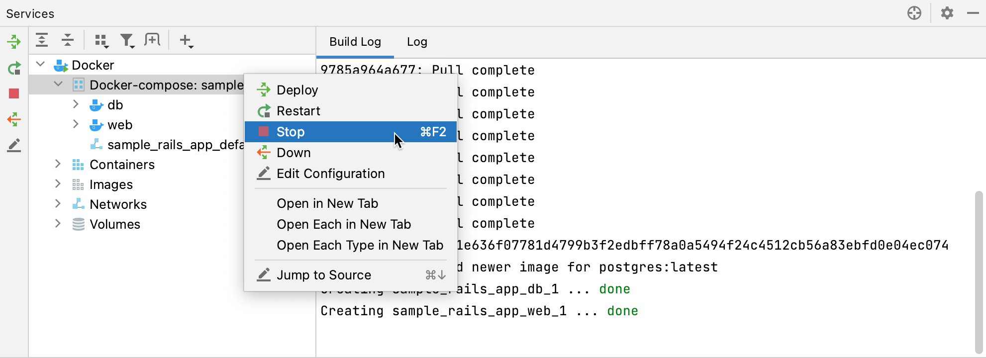 Docker Compose 停止所有服务 Docker Compose 停止所有服务
