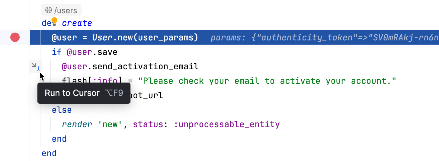 点击即可运行到光标处
点击即可运行到光标处