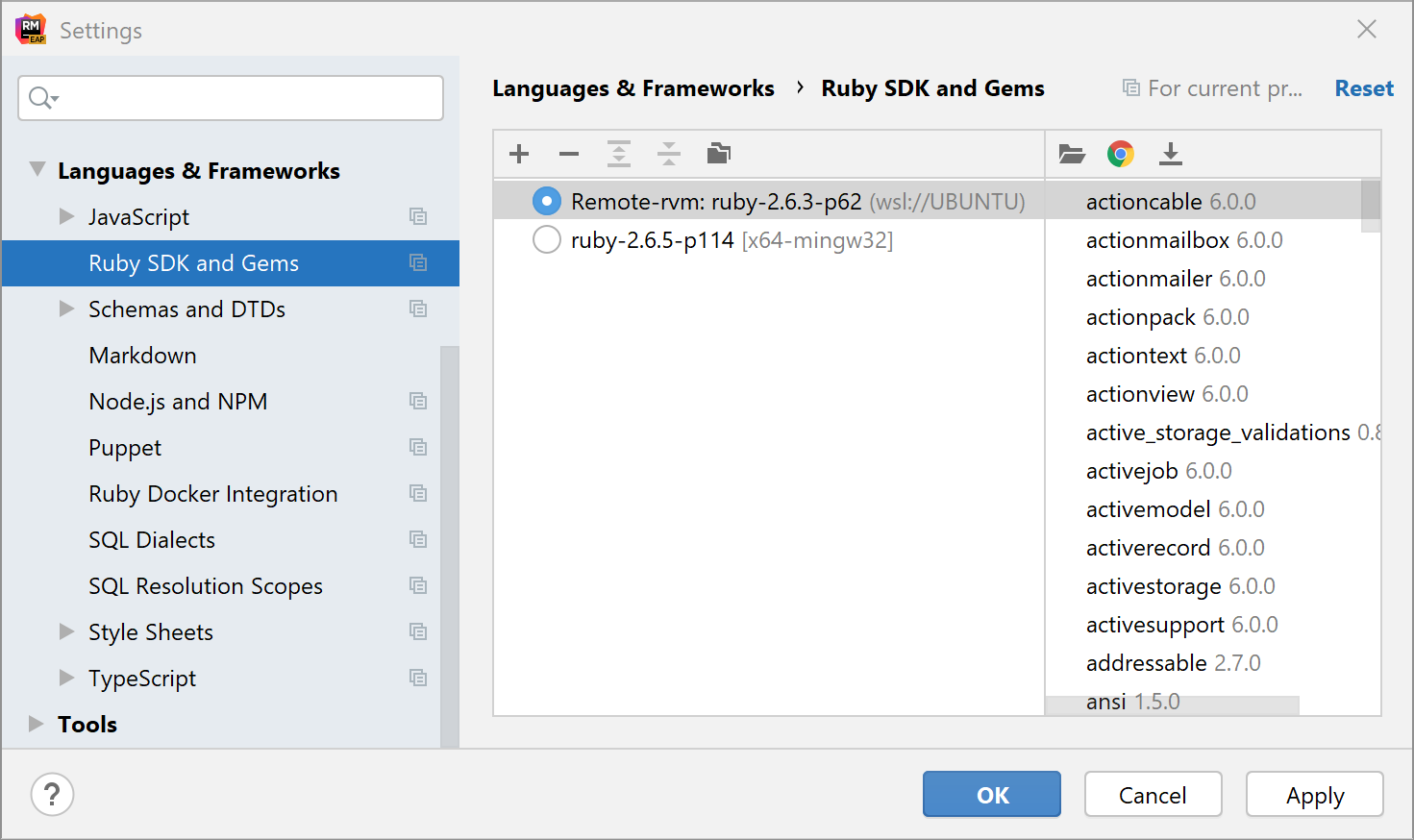 Ruby SDK 和 Gems 页面 Ruby SDK 和 Gems 页面