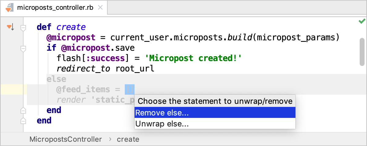选择要移除的语句 选择要移除的语句