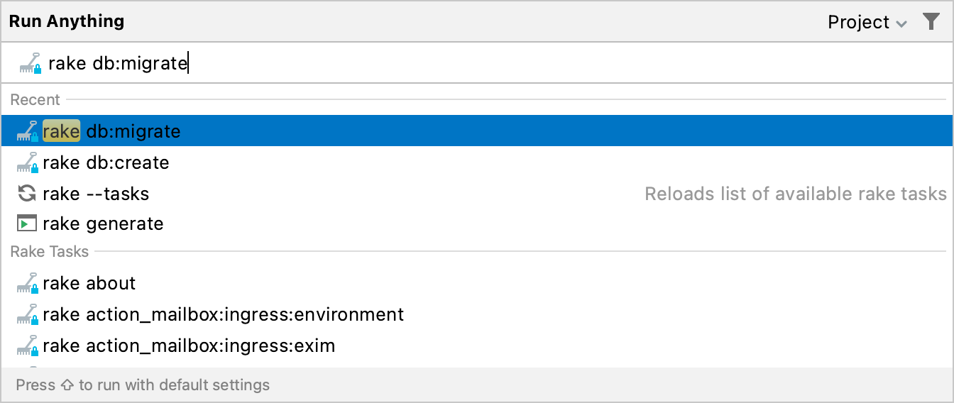 在 Run Anything 对话框中运行命令 在 Run Anything 对话框中运行命令