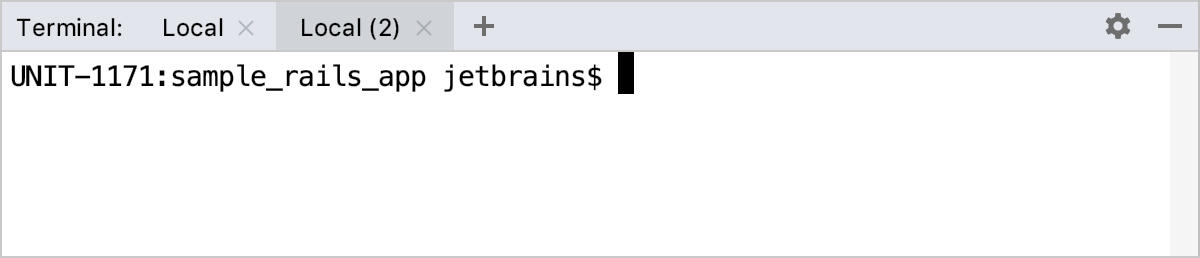 终端中的新会话 终端中的新会话