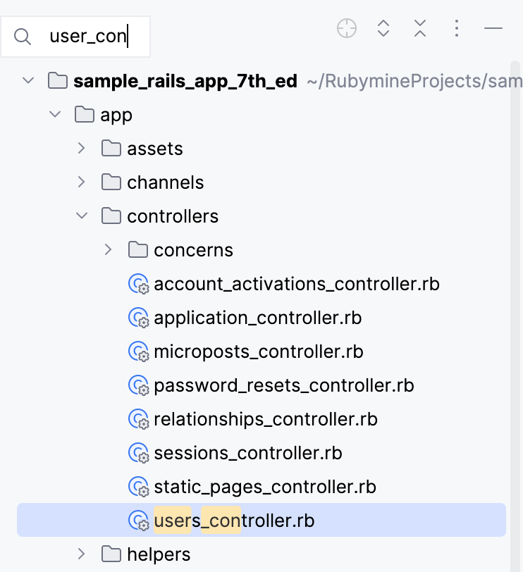 工具窗口中的快速搜索 工具窗口中的快速搜索