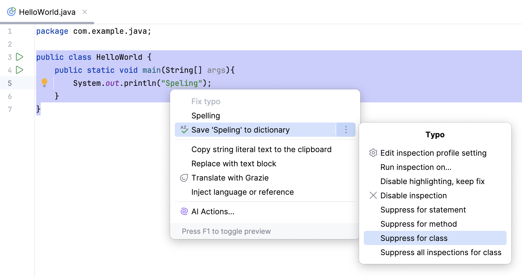 如何抑制 Typo 检查