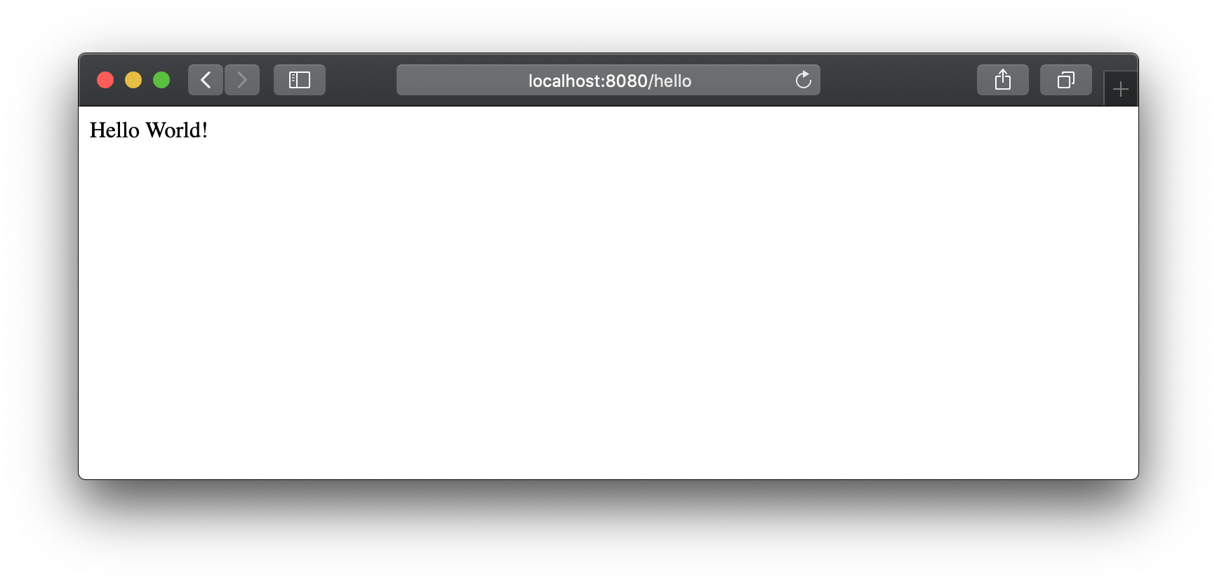 在浏览器中显示 Spring Boot Hello World 响应