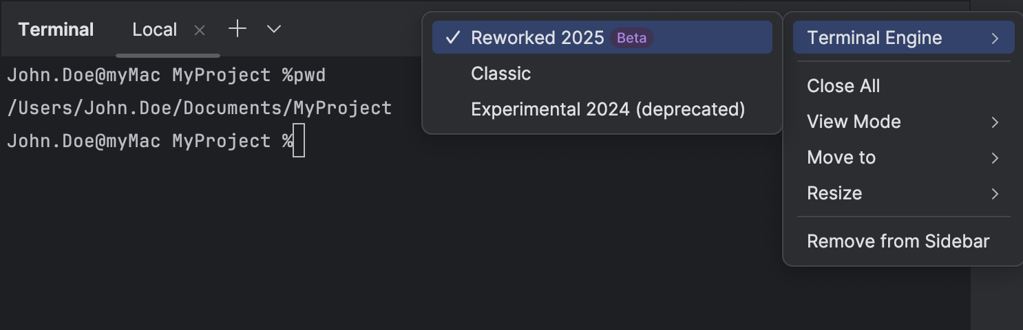 Terminal | IntelliJ IDEA Documentation
