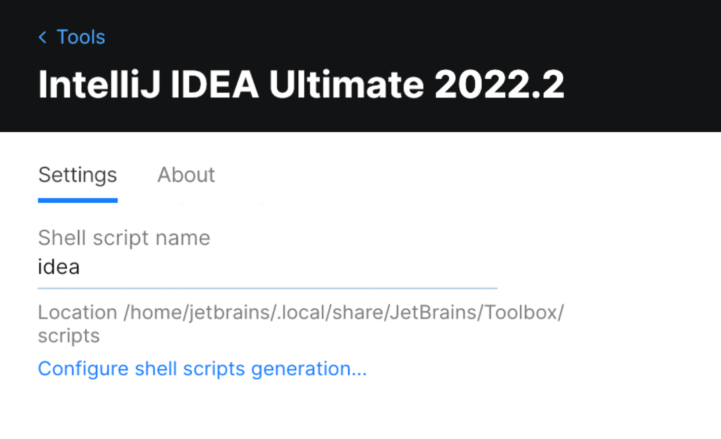 Toolbox App IntelliJ IDEA Ultimate 设置