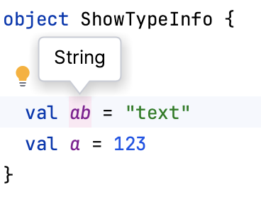 显示定义的类型信息 显示定义的类型信息