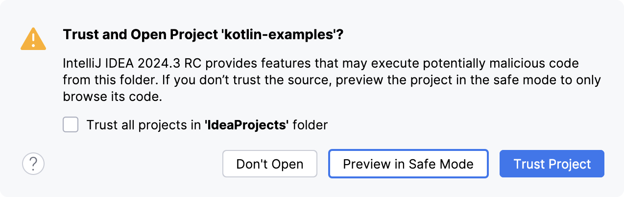 不受信任的项目