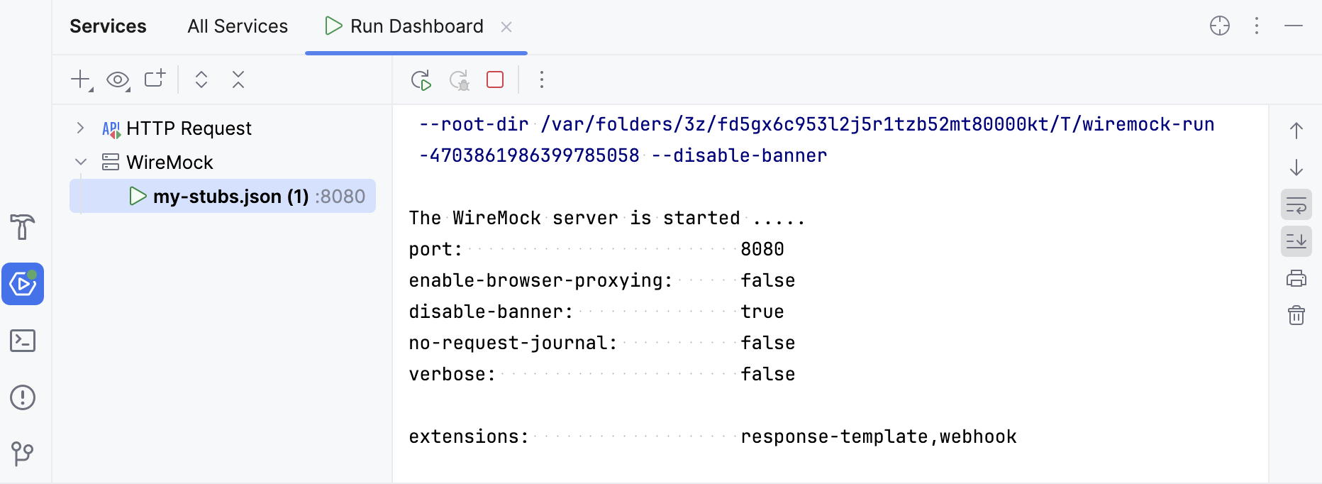 服务中的 WireMock