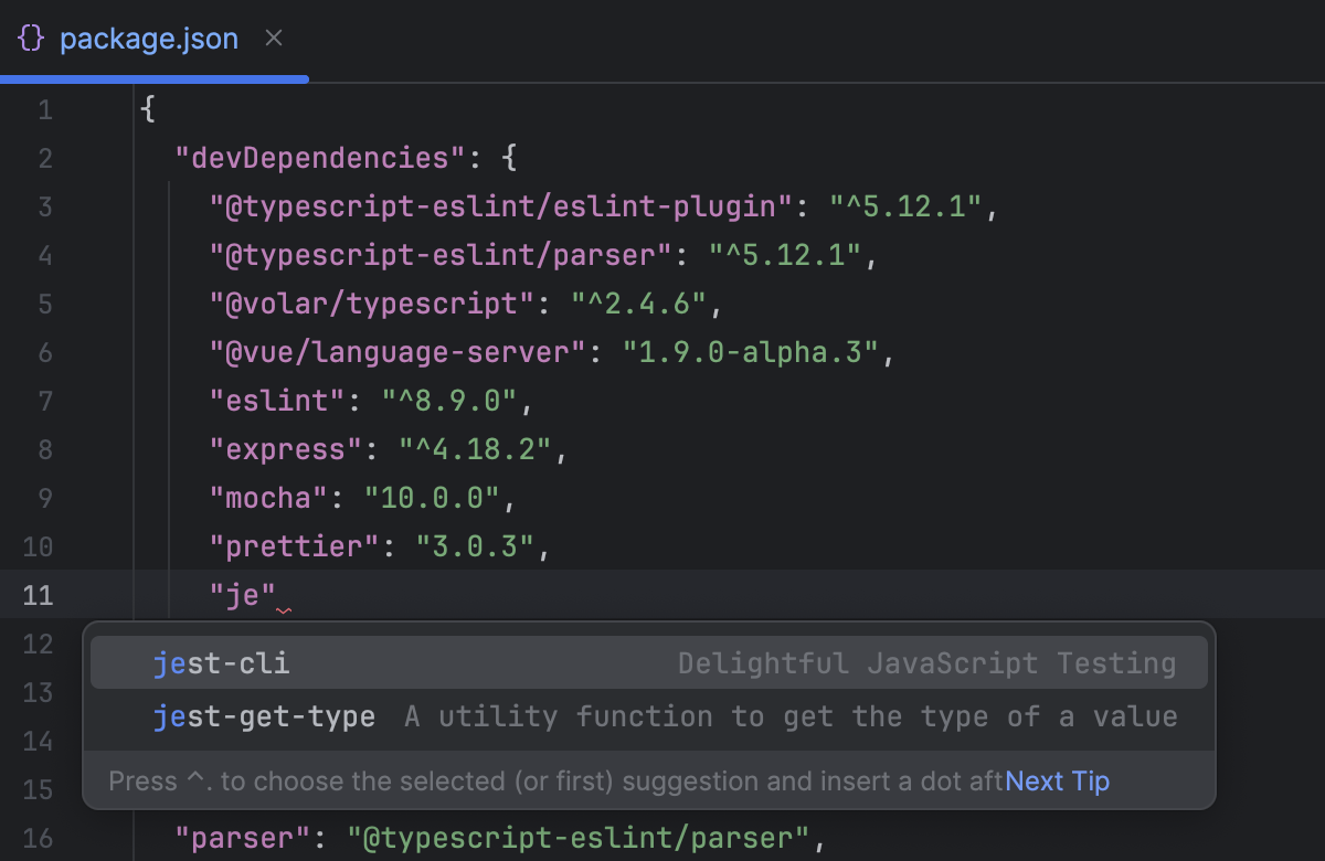 npm, pnpm, and Yarn | IntelliJ IDEA Documentation
