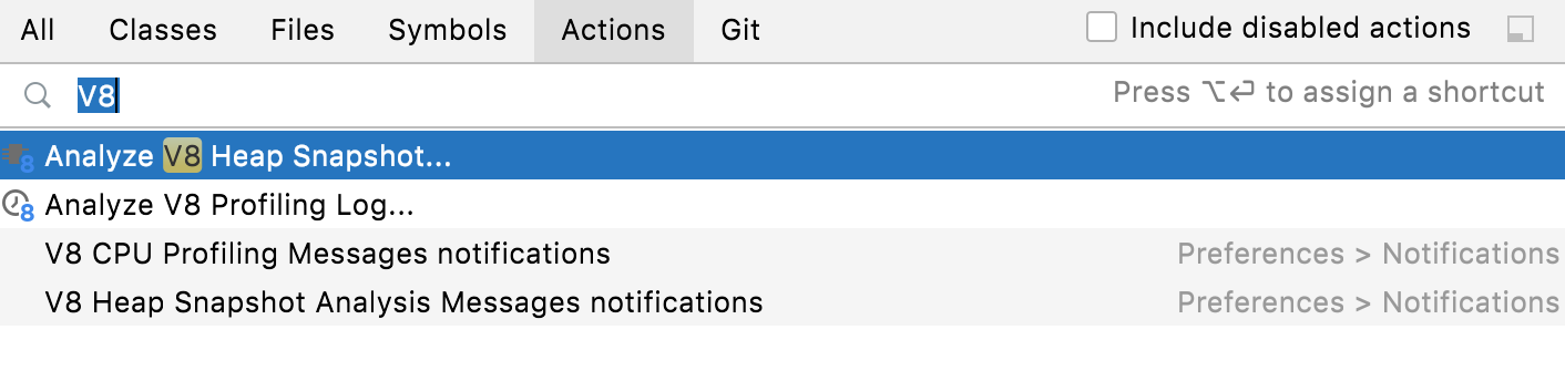 打开先前保存的堆快照